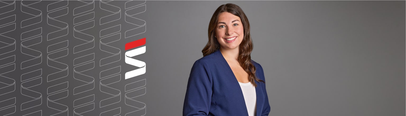 Picture of Soffi Olson, wearing a blue jacket and a white shirt