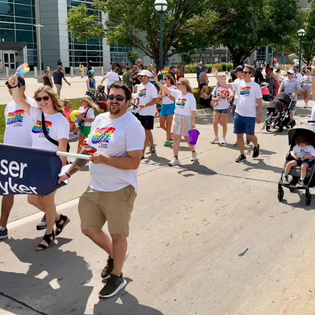 Parade walkers in 2025 Heartland Pride Parade